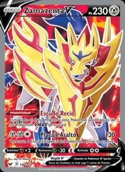 Zamazenta V card in Spanish