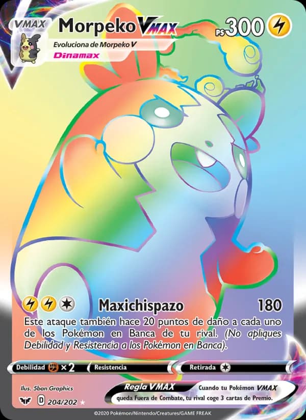 Morpeko VMAX card in Spanish