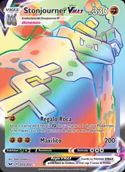 Stonjourner VMAX card in Spanish