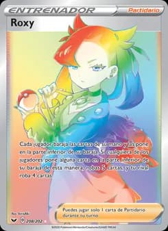 Roxy card in Spanish