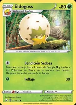 Eldegoss card in Spanish