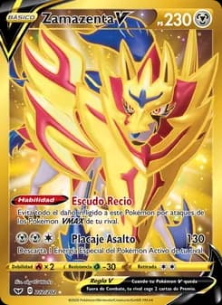 Zamazenta V card in Spanish