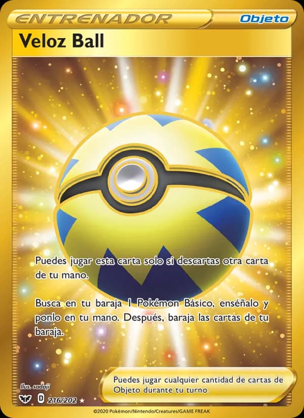 Veloz Ball card in Spanish