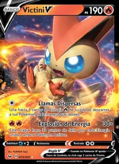 Victini V card in Spanish
