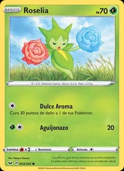 Roselia card in Spanish