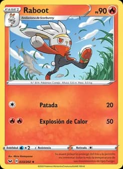 Raboot card in Spanish