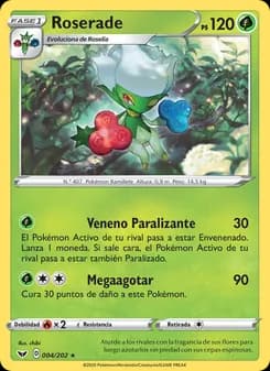 Roserade card in Spanish