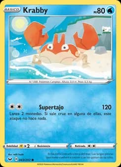 Krabby card in Spanish