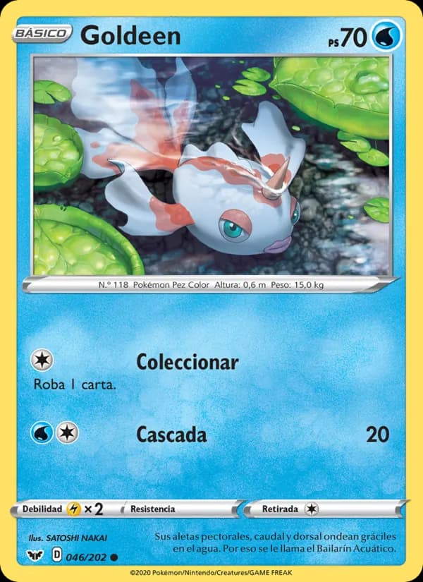 Goldeen card in Spanish