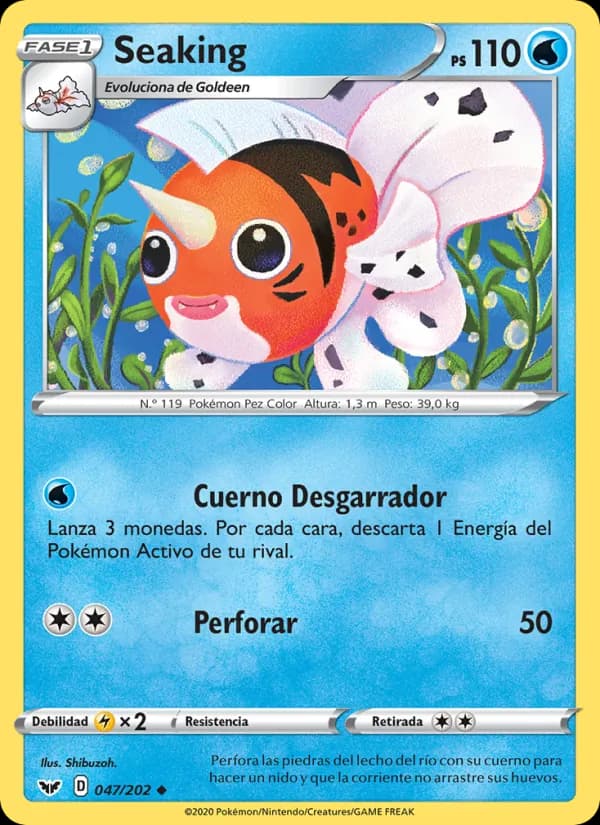 Seaking card in Spanish