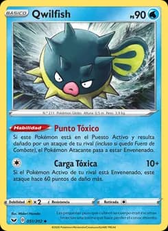 Qwilfish card in Spanish