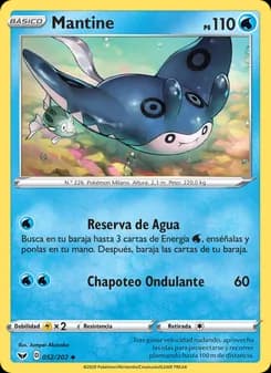 Mantine card in Spanish
