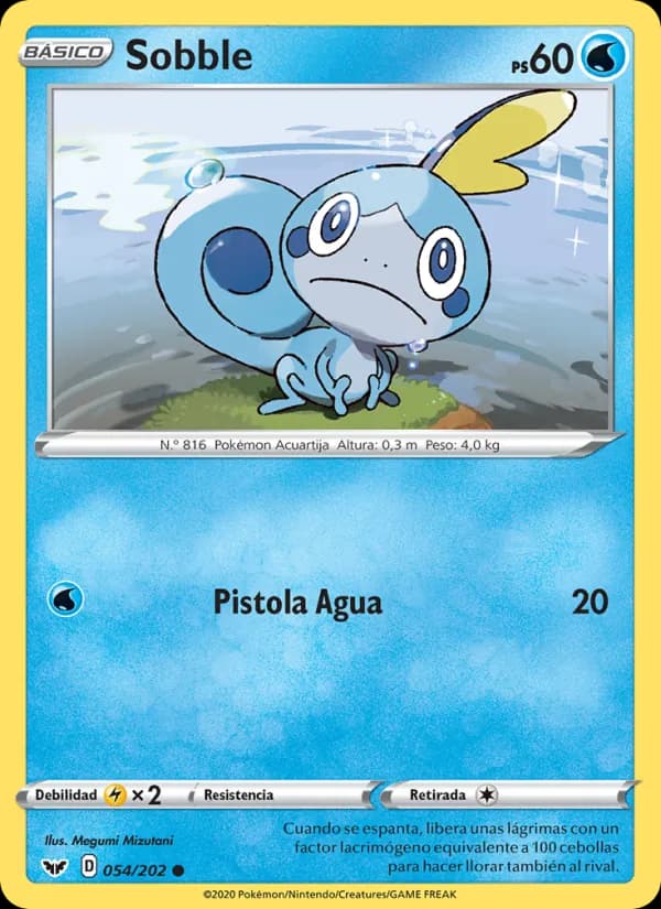 Sobble card in Spanish