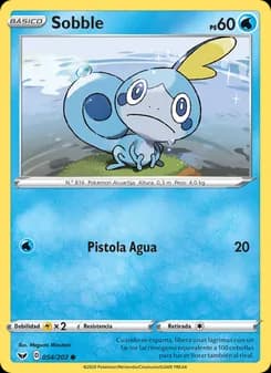 Sobble card in Spanish