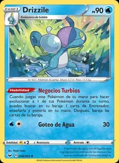 Drizzile card in Spanish