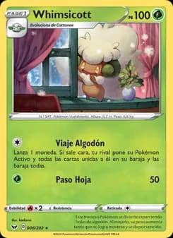 Whimsicott card in Spanish