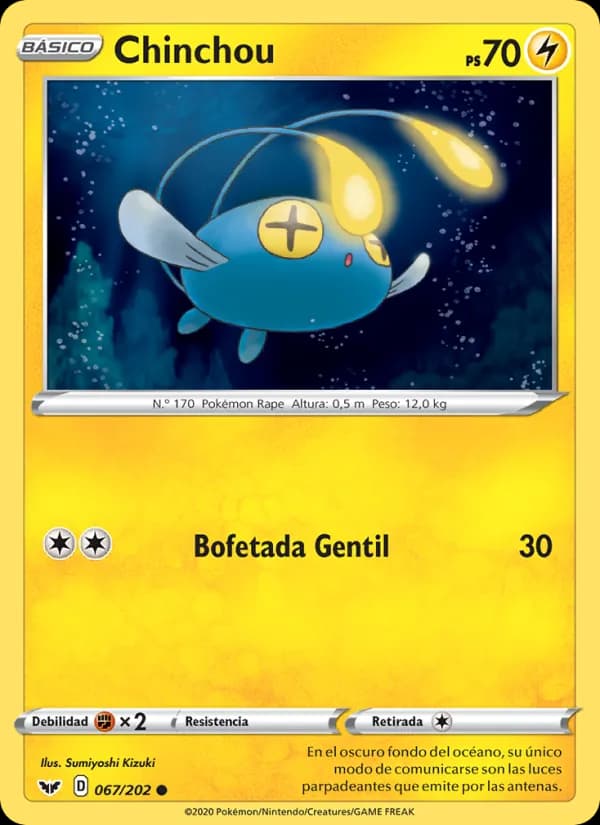 Chinchou card in Spanish