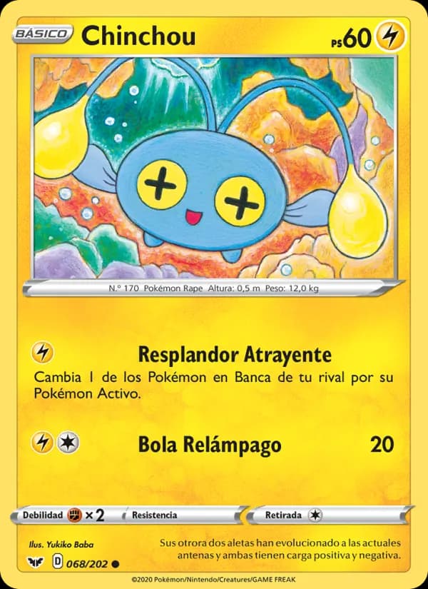 Chinchou card in Spanish