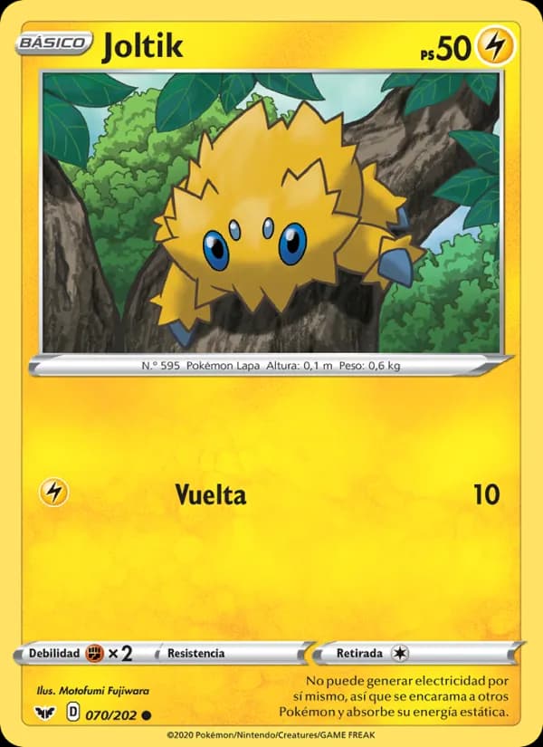 Joltik card in Spanish
