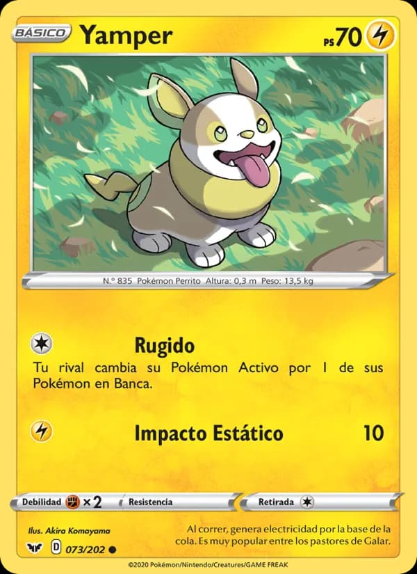 Yamper card in Spanish