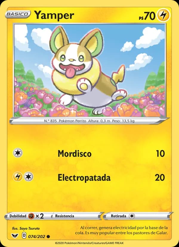 Yamper card in Spanish