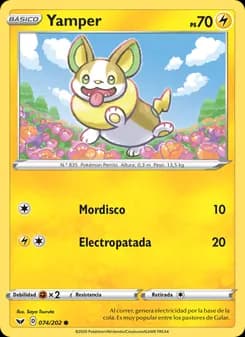 Yamper card in Spanish