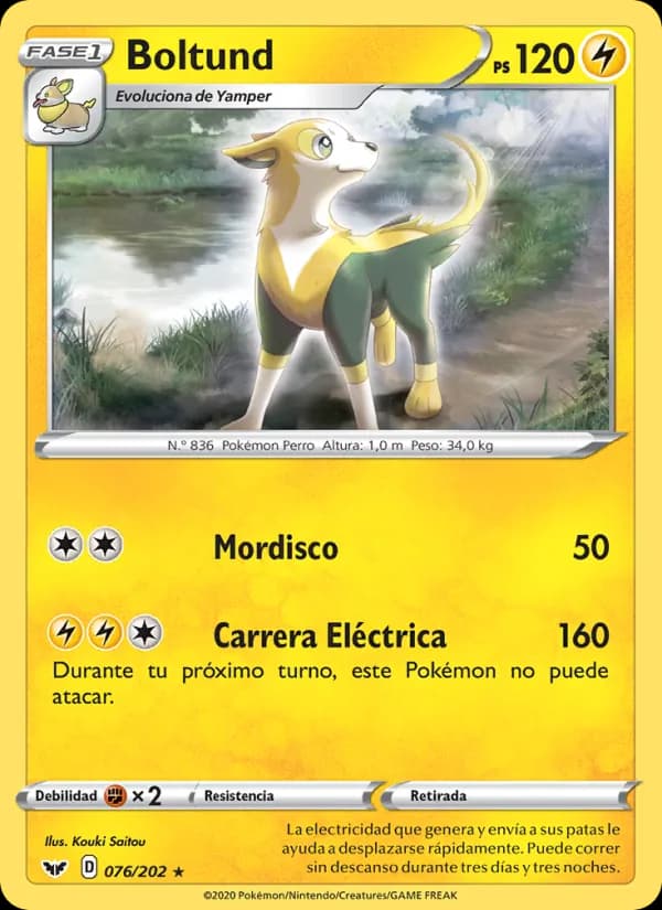 Boltund card in Spanish