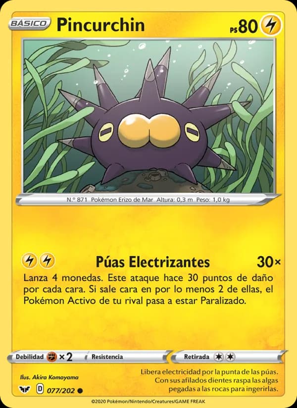 Pincurchin card in Spanish
