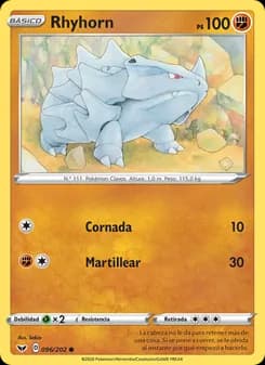 Rhyhorn card in Spanish