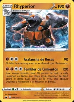 Rhyperior card in Spanish