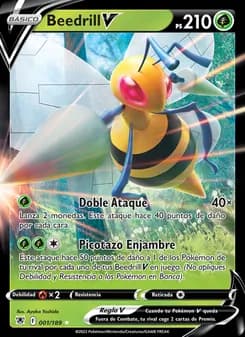 Beedrill V card in Spanish