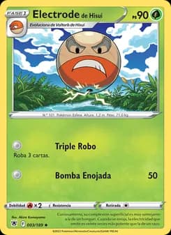 Electrode de Hisui card in Spanish