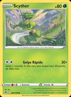 Scyther card in Spanish