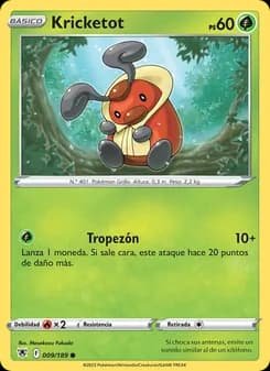 Kricketot card in Spanish