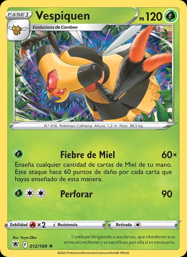Vespiquen card in Spanish