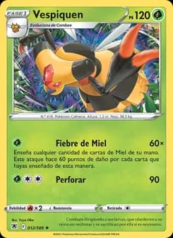 Vespiquen card in Spanish
