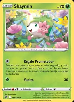 Shaymin card in Spanish
