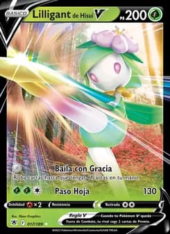Lilligant de Hisui V card in Spanish