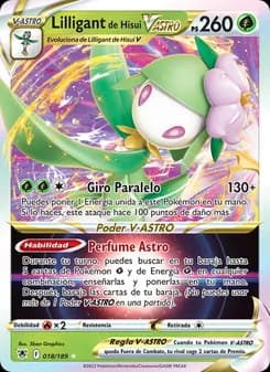 Lilligant de Hisui V-ASTRO card in Spanish