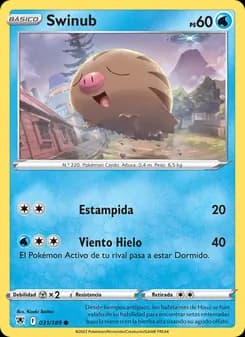 Swinub card in Spanish