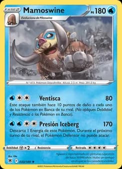 Mamoswine card in Spanish