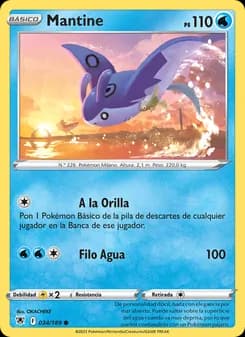 Mantine card in Spanish
