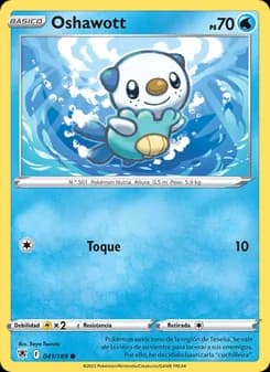 Oshawott card in Spanish
