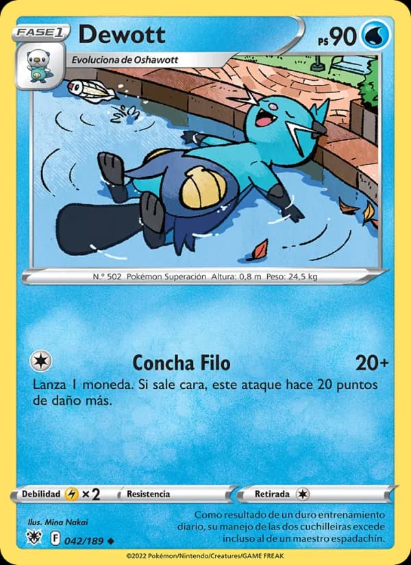 Dewott card in Spanish