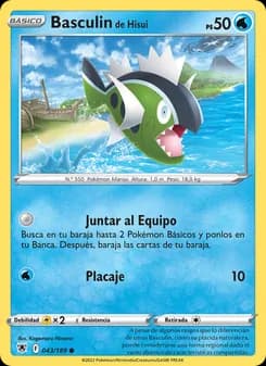 Basculin de Hisui card in Spanish