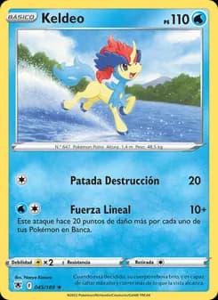 Keldeo card in Spanish