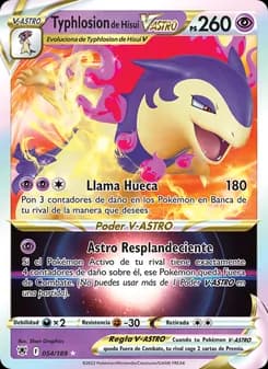 Typhlosion de Hisui V-ASTRO card in Spanish