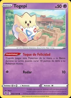 Togepi card in Spanish