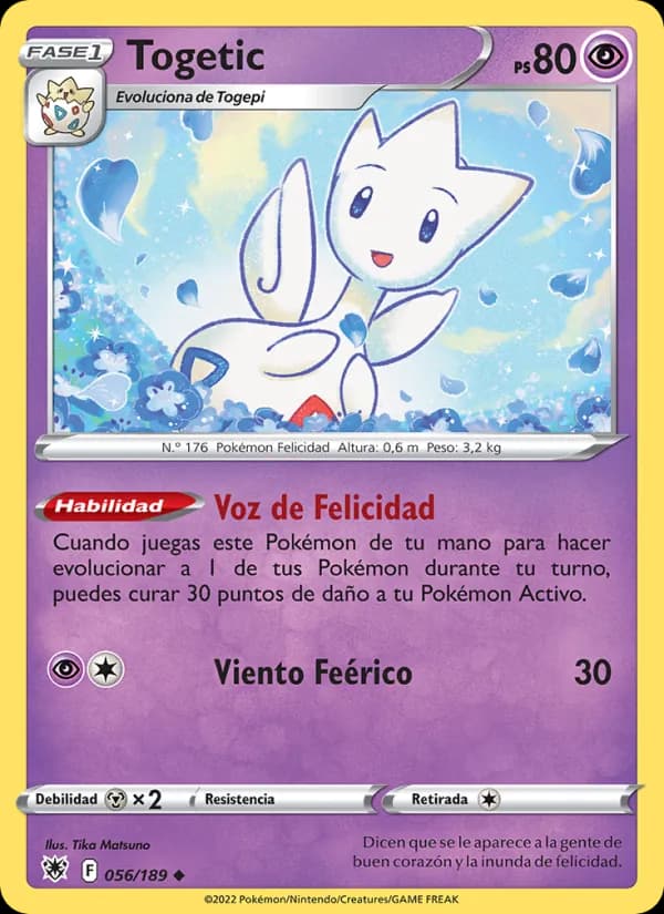Togetic card in Spanish