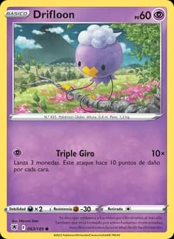 Drifloon card in Spanish
